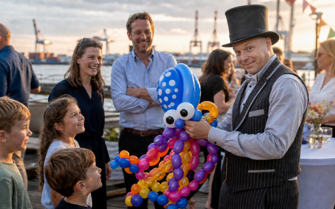 Ballonkünstler auf dem Event: Luft nach oben war selten so dekorativ